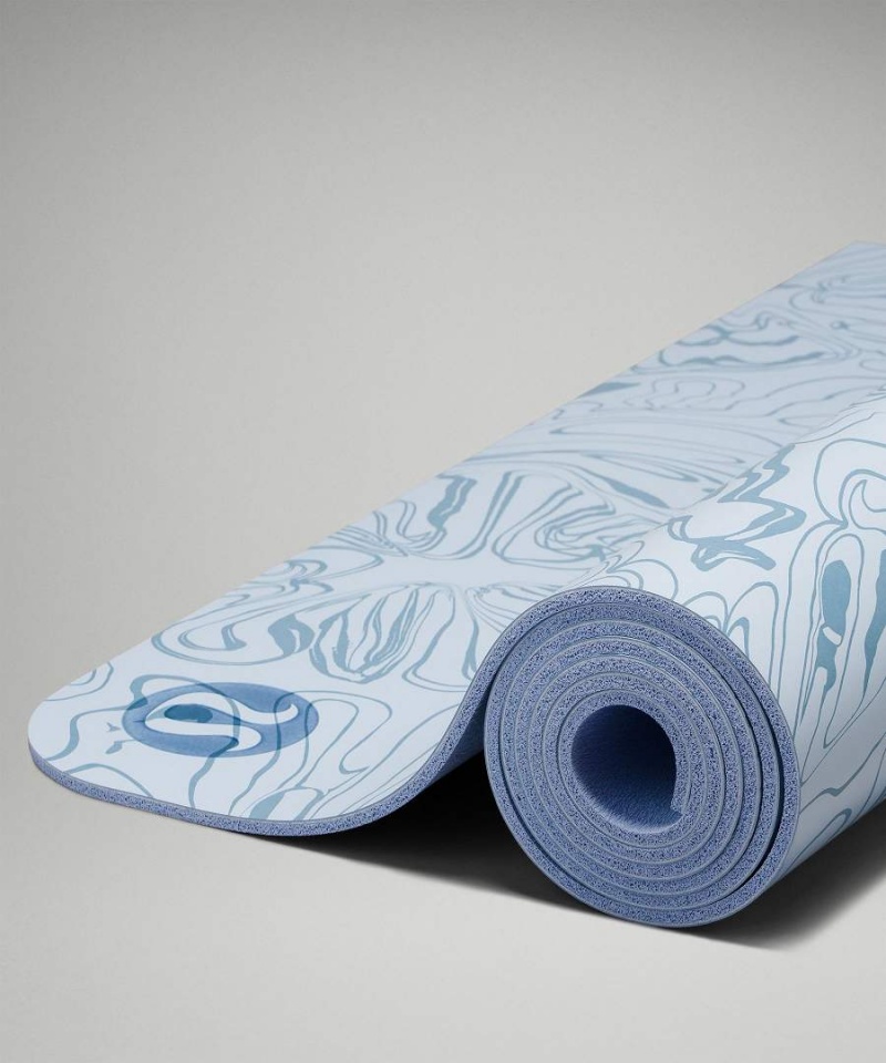 Colchonetas de Yoga Lululemon The Mat 5mm Made With FSC™ Certified Rubber Motif Hombre Azules Beige Azules Chile | 471FBNUSX