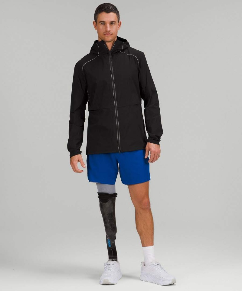 Cortavientos Lululemon Fast and Free Hombre Negras Chile | 250ZLNRPJ