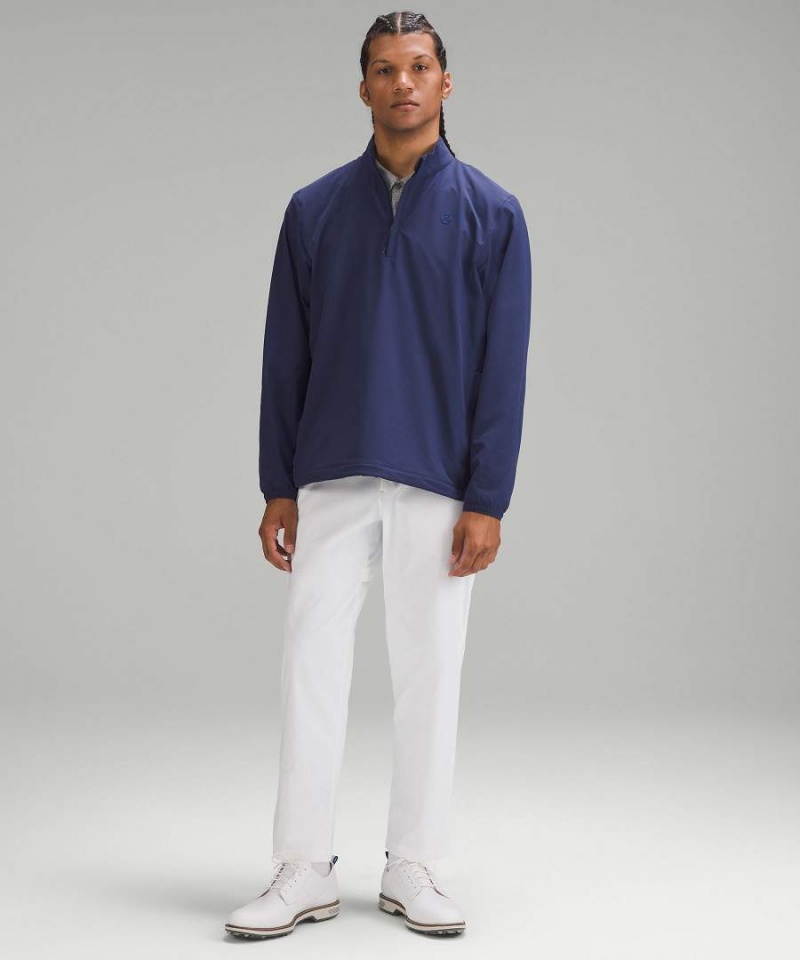 Cortavientos Lululemon Golf Half-Zip Hombre Azul Marino Chile | 319QZSLTW
