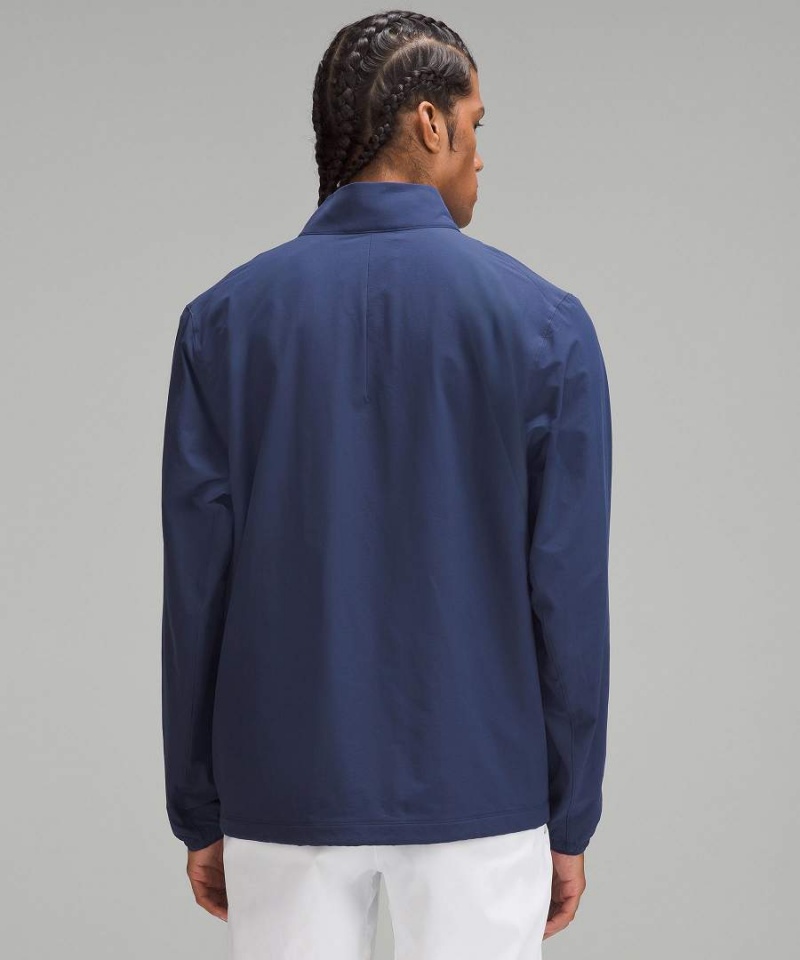 Cortavientos Lululemon Golf Half-Zip Hombre Azul Marino Chile | 319QZSLTW