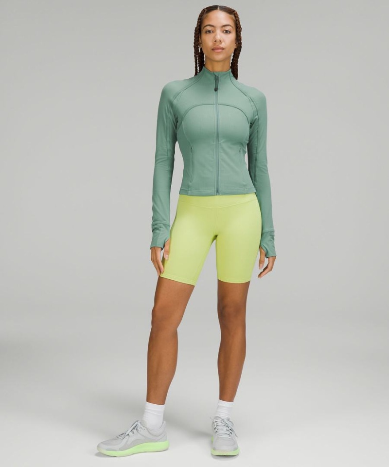 Define Jacket Lululemon Cropped *Acanalado Nulu Mujer Turquesa Chile | 952WGRDLU