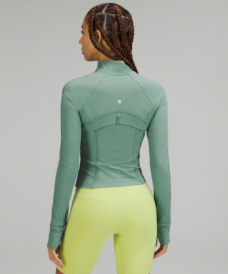 Define Jacket Lululemon Cropped *Acanalado Nulu Mujer Turquesa Chile | 952WGRDLU
