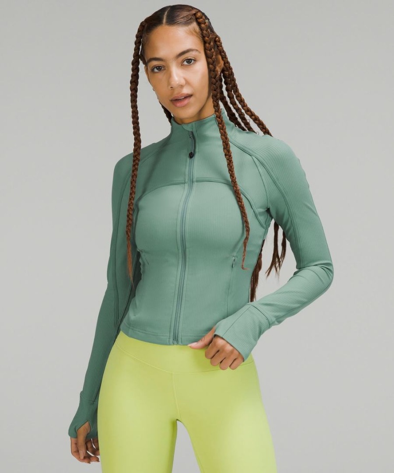 Define Jacket Lululemon Cropped *Acanalado Nulu Mujer Turquesa Chile | 952WGRDLU
