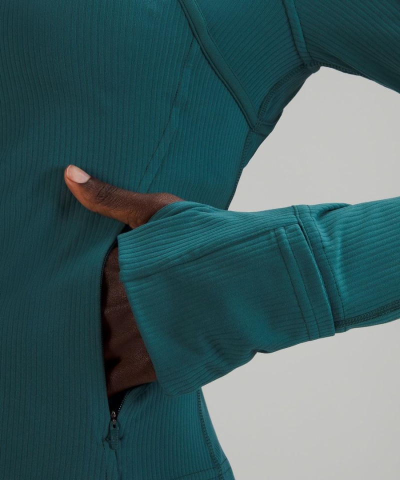 Define Jacket Lululemon Cropped *Acanalado Nulu Mujer Verde Chile | 349XGIHWJ