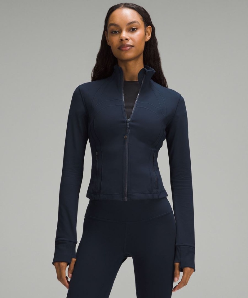 Define Jacket Lululemon Cropped Nulu Mujer Azul Marino Chile | 869CRKLXO