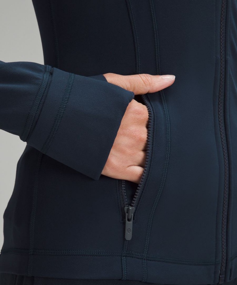 Define Jacket Lululemon Encapuchado Nulu Mujer Azul Marino Chile | 174FIEQUK