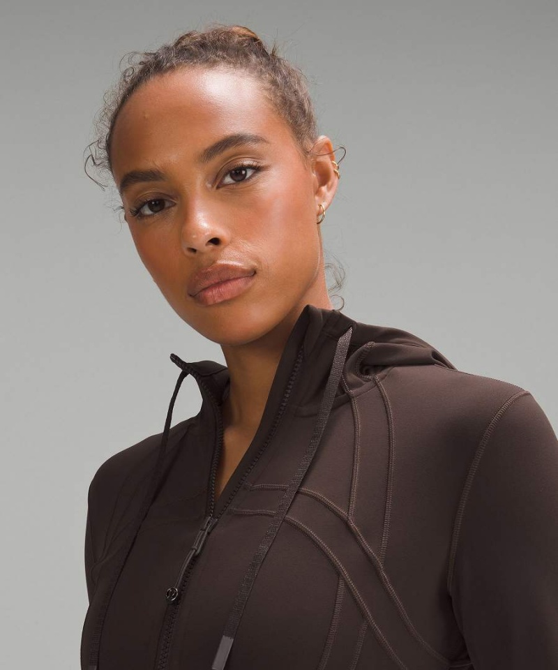 Define Jacket Lululemon Encapuchado Nulu Mujer Chocolate Chile | 890LQPDHA