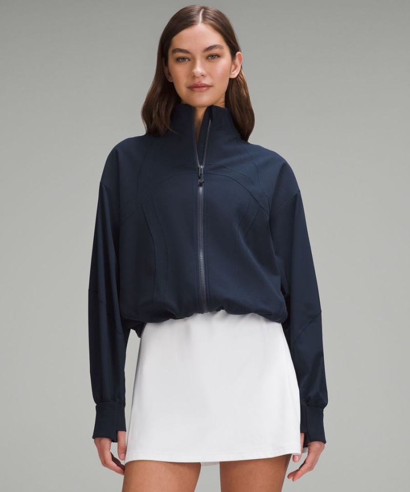 Define Jacket Lululemon Relaxed-Fit Luon Mujer Azul Marino Chile | 029CVJFOT