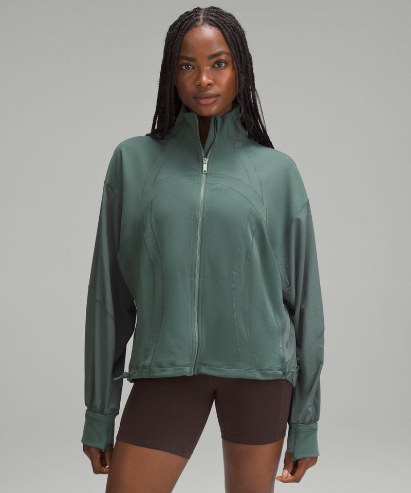 Define Jacket Lululemon Relaxed-Fit Luon Mujer Verde Oscuro Chile | 176HDPGOF