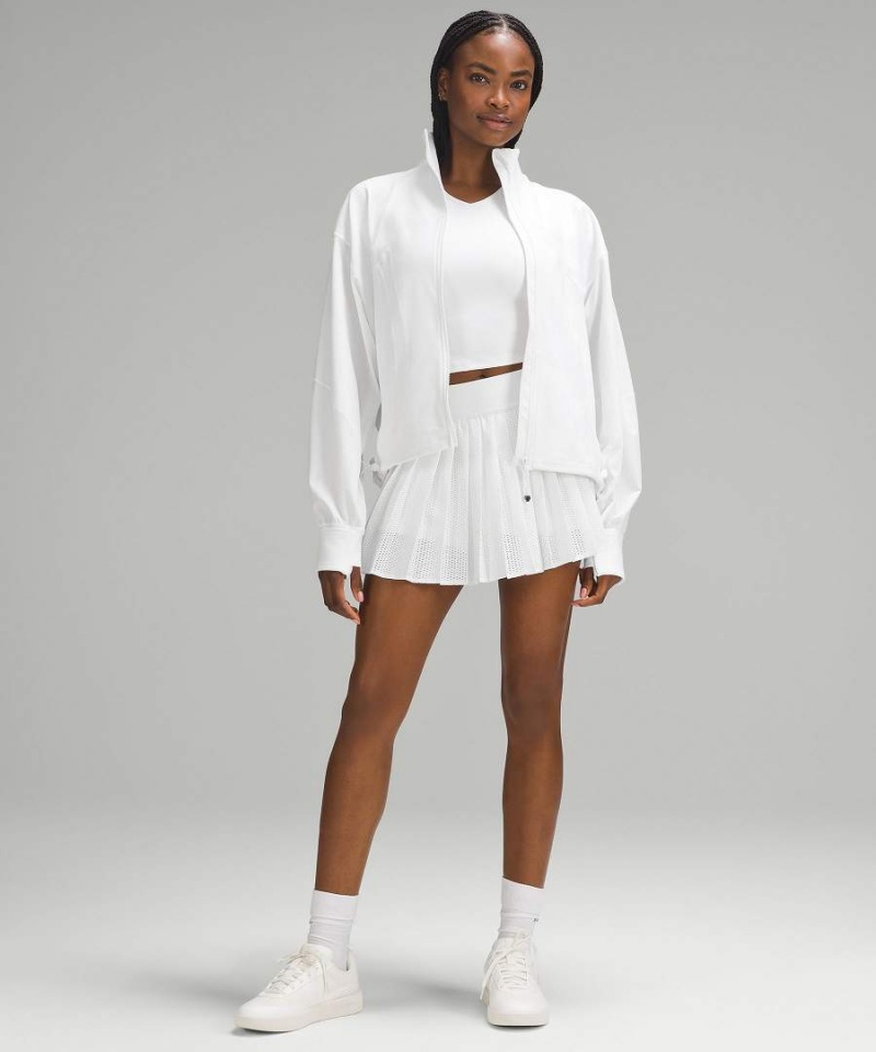 Define Jacket Lululemon Relaxed-Fit Luon Mujer Blancas Chile | 578NFEAKH