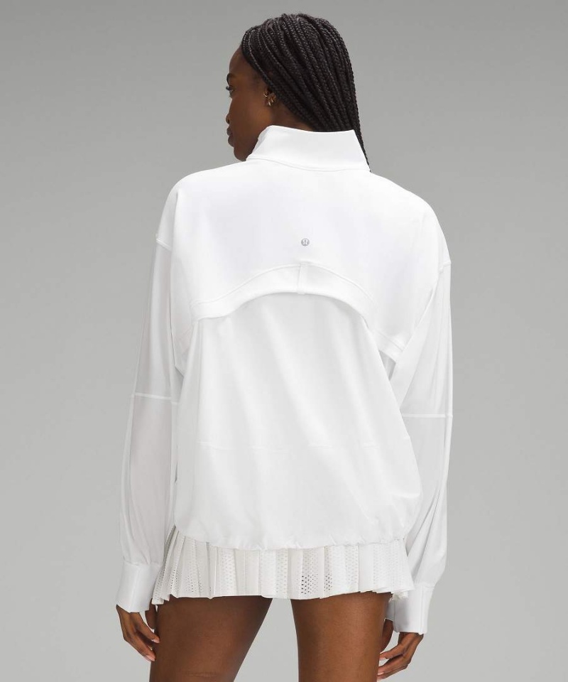 Define Jacket Lululemon Relaxed-Fit Luon Mujer Blancas Chile | 578NFEAKH