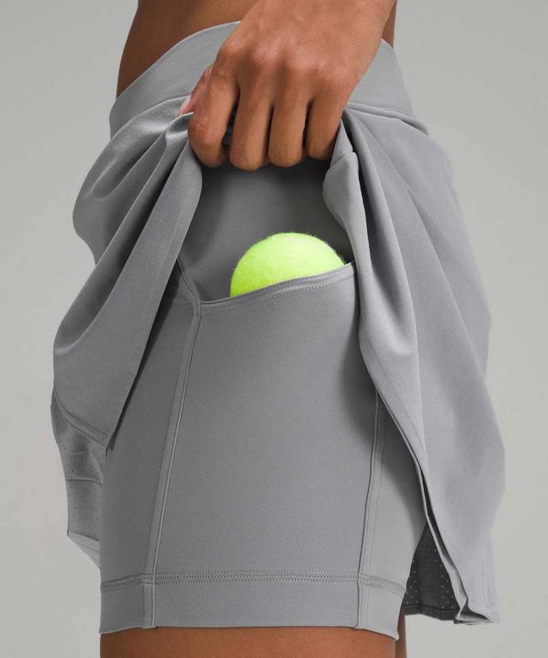 Falda Lululemon Asymmetrical Plisado Tenis Mujer Gris Chile | 523YBMFDP
