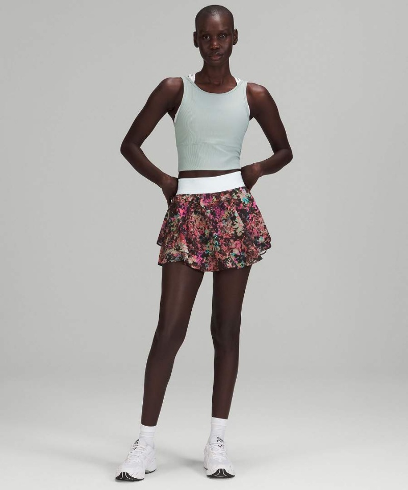 Falda Lululemon Court Rival High-Rise Mujer Rojas Multicolor Chile | 934JUFXIE