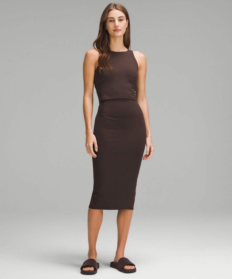 Falda Lululemon Nulu Slim-Fit High-Rise Mujer Chocolate Chile | 238YICKZM