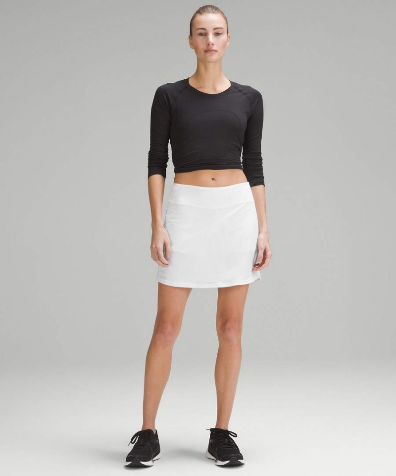 Falda Lululemon Pace Rival Mid-Rise Extra Long Mujer Blancas Chile | 783IENQAO