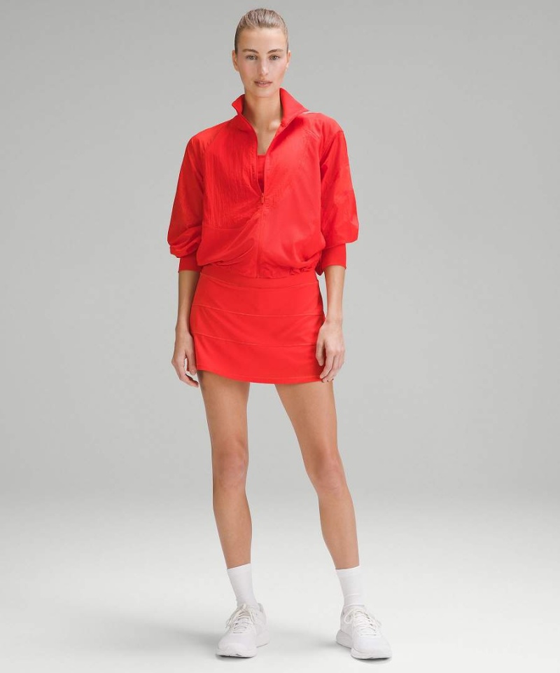 Falda Lululemon Pace Rival Mid-Rise Long Mujer Rojas Chile | 673EJVCDZ