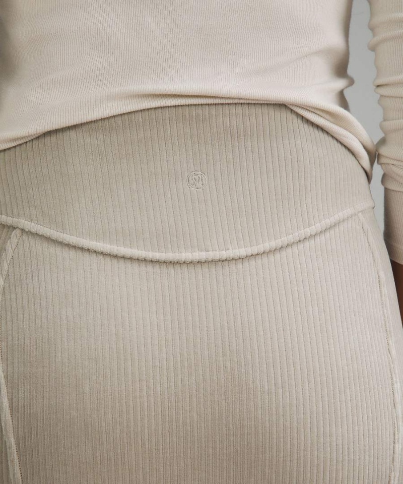 Falda Lululemon Scuba Mid-Rise Mini Velvet Cord Mujer Gris Chile | 908UARWDK