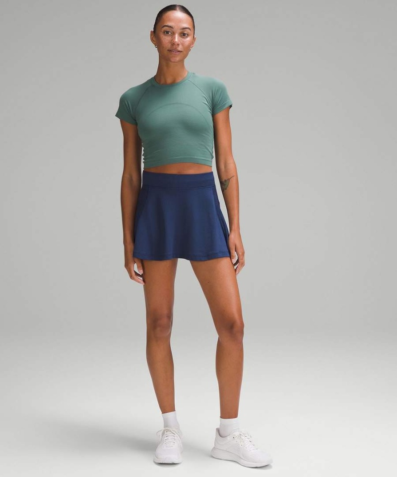 Falda Lululemon Swiftly Tech High-Rise Tenis Mujer Azul Marino Chile | 467GNHYXT