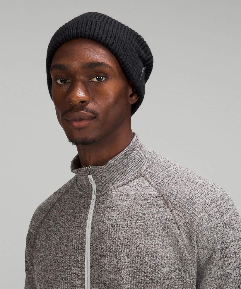 Gorro Lululemon Close-Fit Lana-Blend Acanalado Knit Mujer Negras Chile | 986UMBAKG