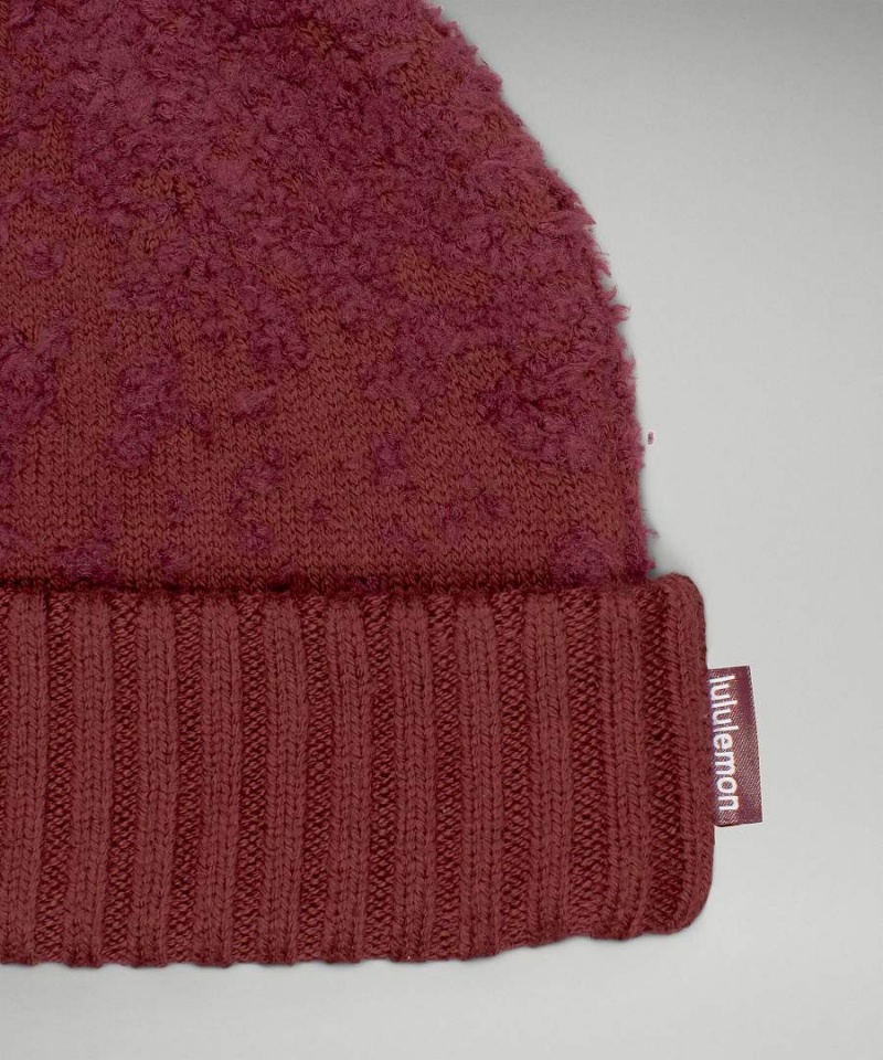 Gorro Lululemon Ombre Knit Textured Mujer Rojas Burdeos Rojas Burdeos Chile | 476ALQZMN