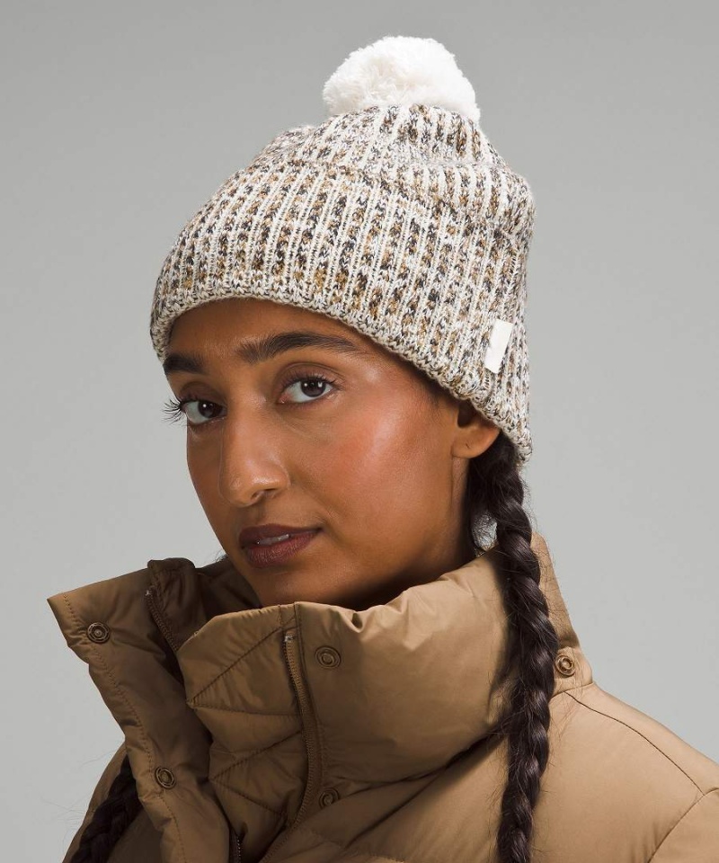 Gorro Lululemon Textured Fleece-Forro Knit Mujer Negras Gris Blancas Negras Chile | 967NZFUVX