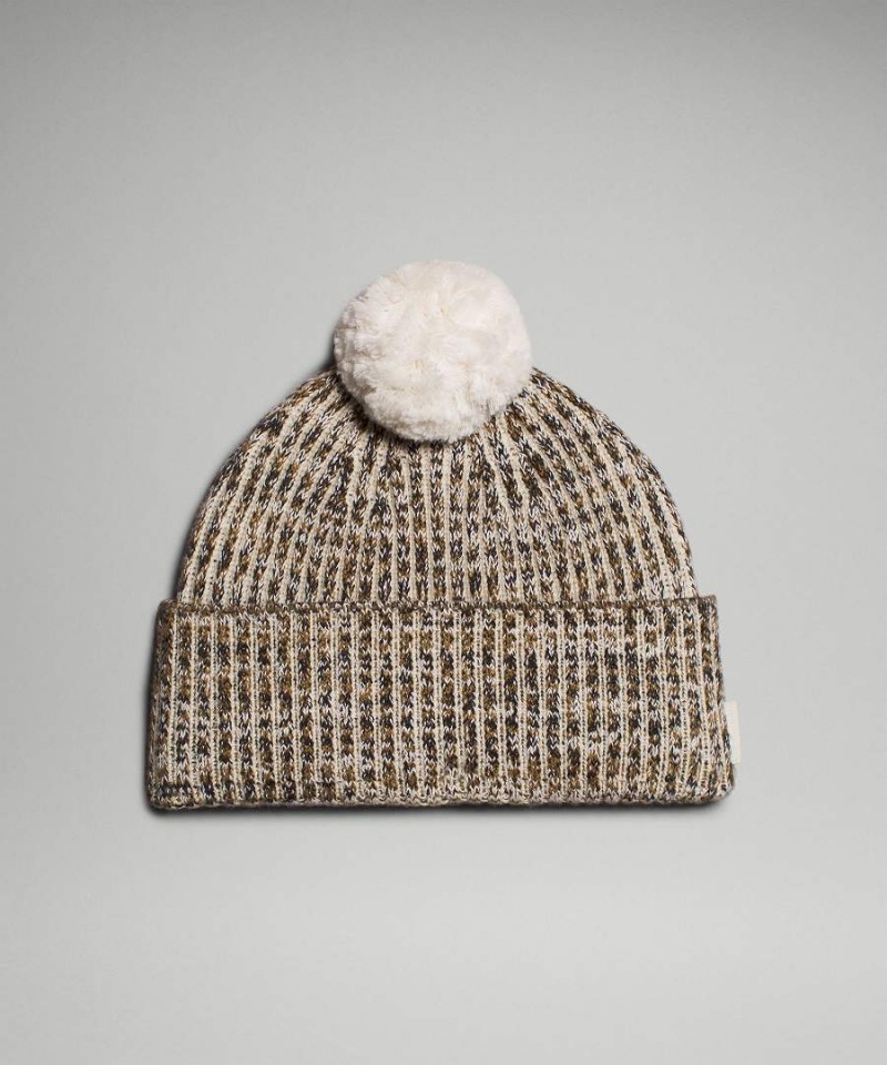 Gorro Lululemon Textured Fleece-Forro Knit Mujer Negras Gris Blancas Negras Chile | 967NZFUVX