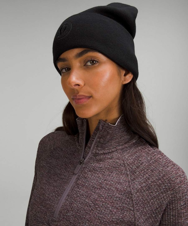 Gorro Lululemon Warm Revelation Mujer Negras Chile | 938KSNRBL