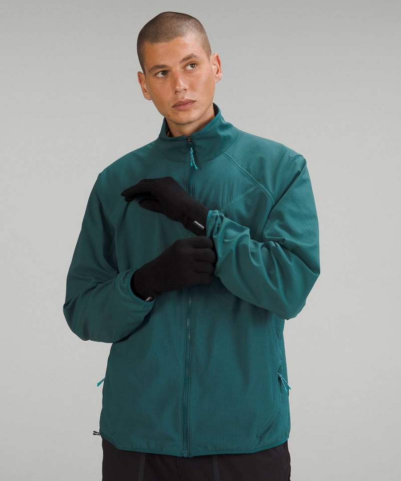 Guantes Lululemon Cold Pursuit Knit Hombre Negras Chile | 057VSUCPB