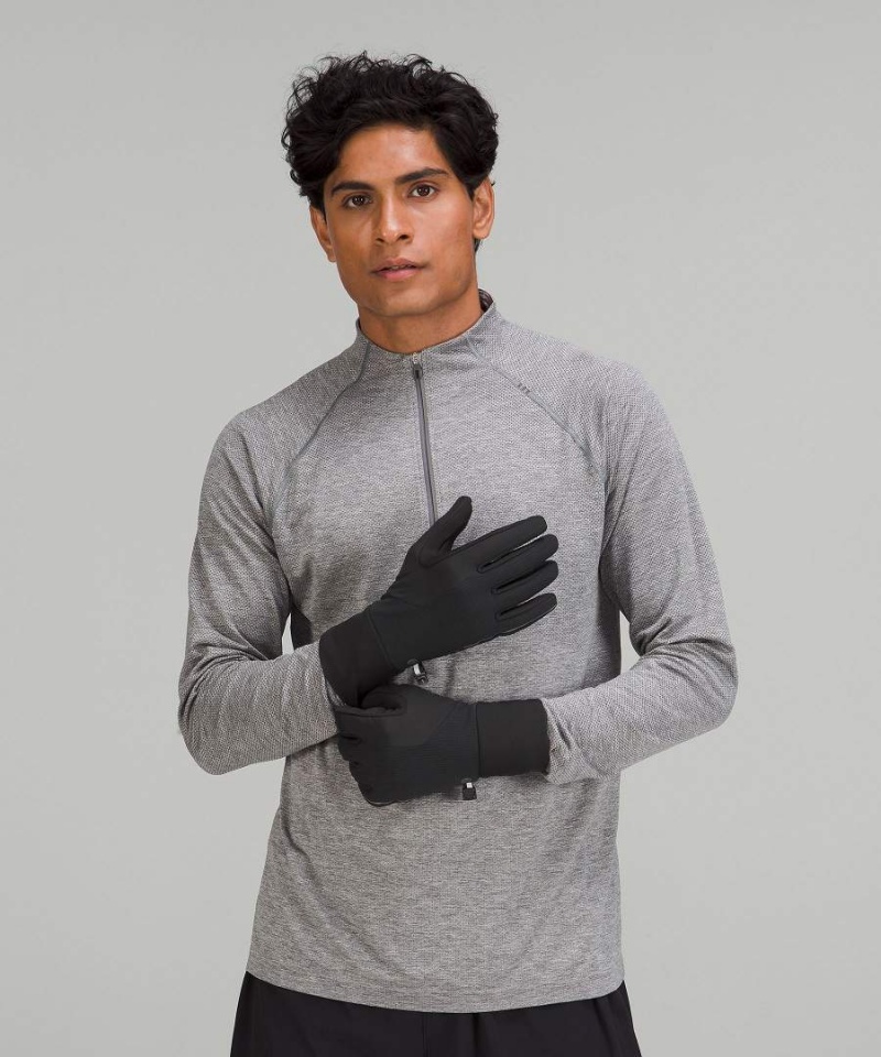 Guantes Lululemon Cold Terrain Forro Hombre Negras Chile | 769HPOUIN