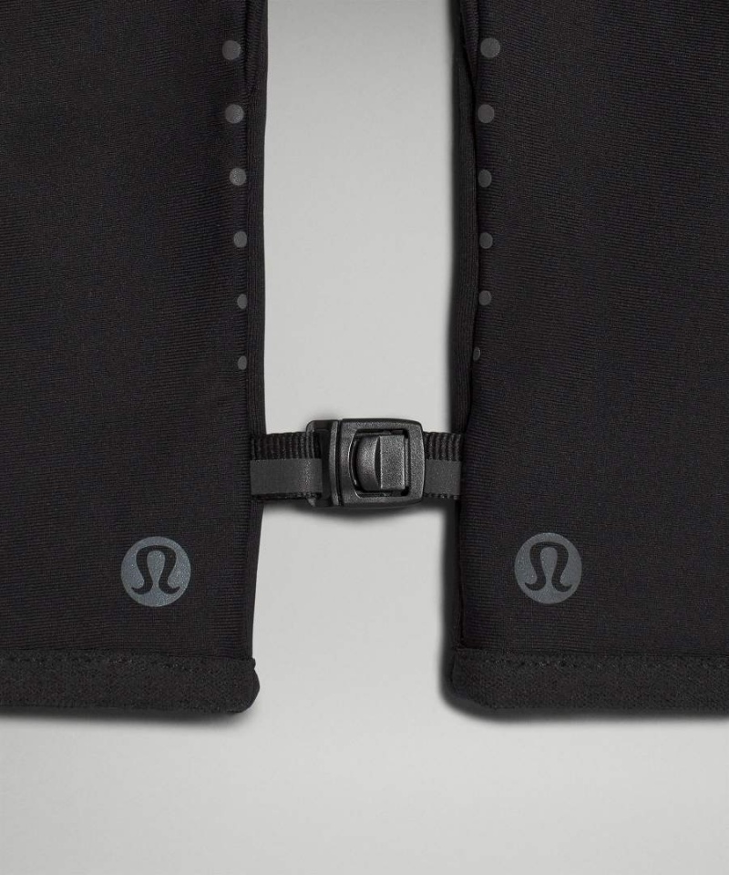 Guantes Lululemon Fast and Free Fleece Correr Hombre Negras Chile | 694SLPFWK