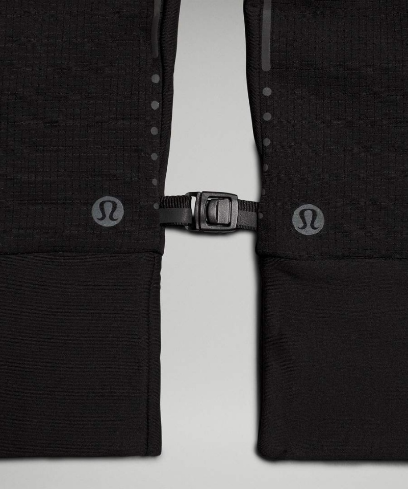 Guantes Lululemon Fast and Free Forro Correr Hombre Negras Chile | 724HFQTKJ