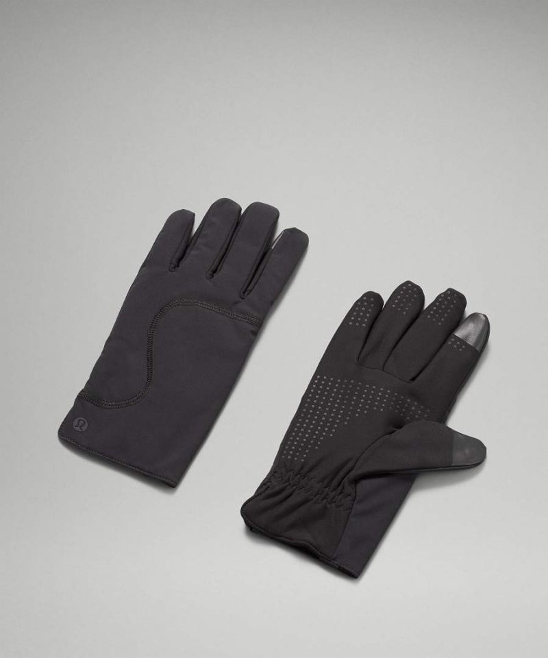 Guantes Lululemon Fleece-Forro Insulated Mujer Negras Chile | 326VWSNTJ
