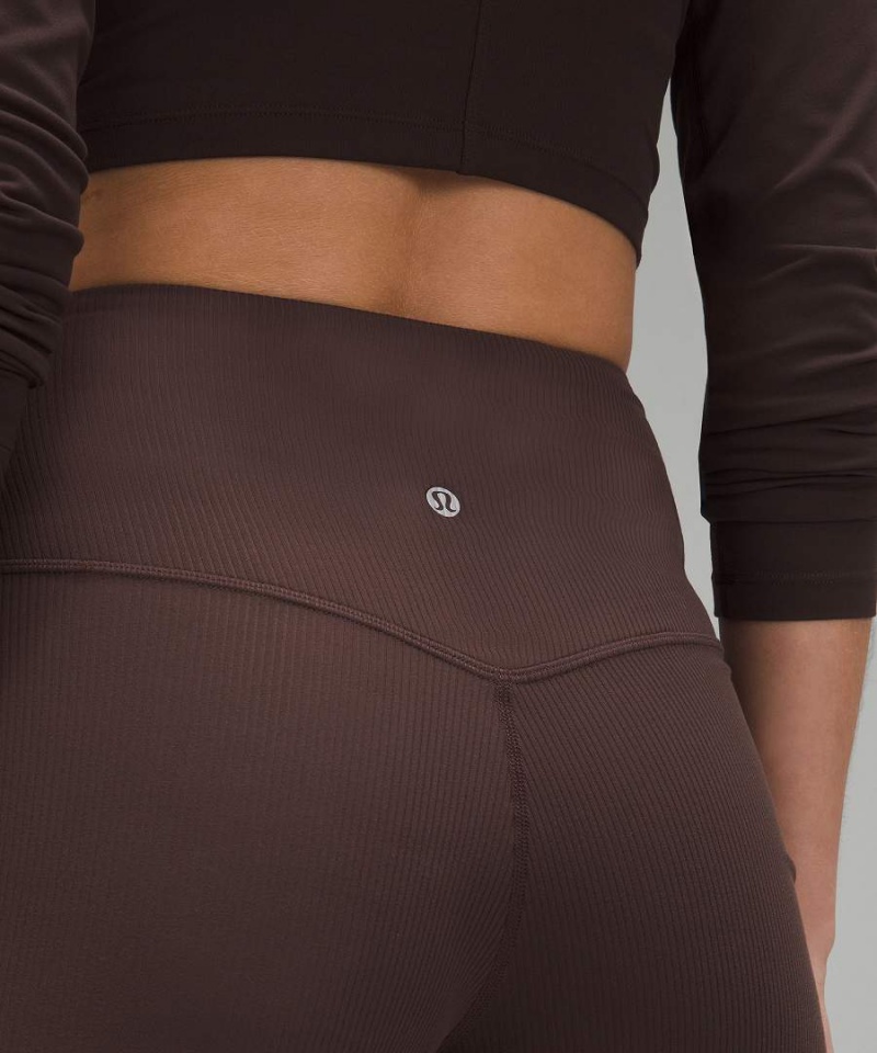 Leggins Lululemon Align™ High-Rise Acanalado Anchos-Leg Altas Mujer Chocolate Chile | 968WOITPH