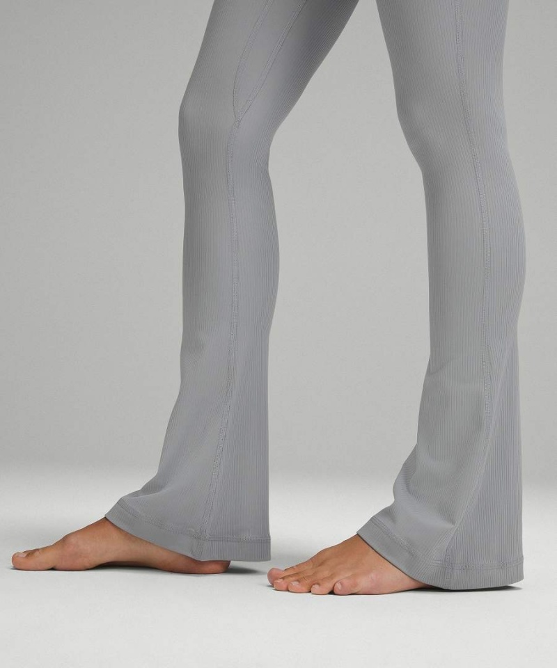 Leggins Lululemon Align™ High-Rise Acanalado Mini-Flared Regular Mujer Gris Chile | 056JISMVE