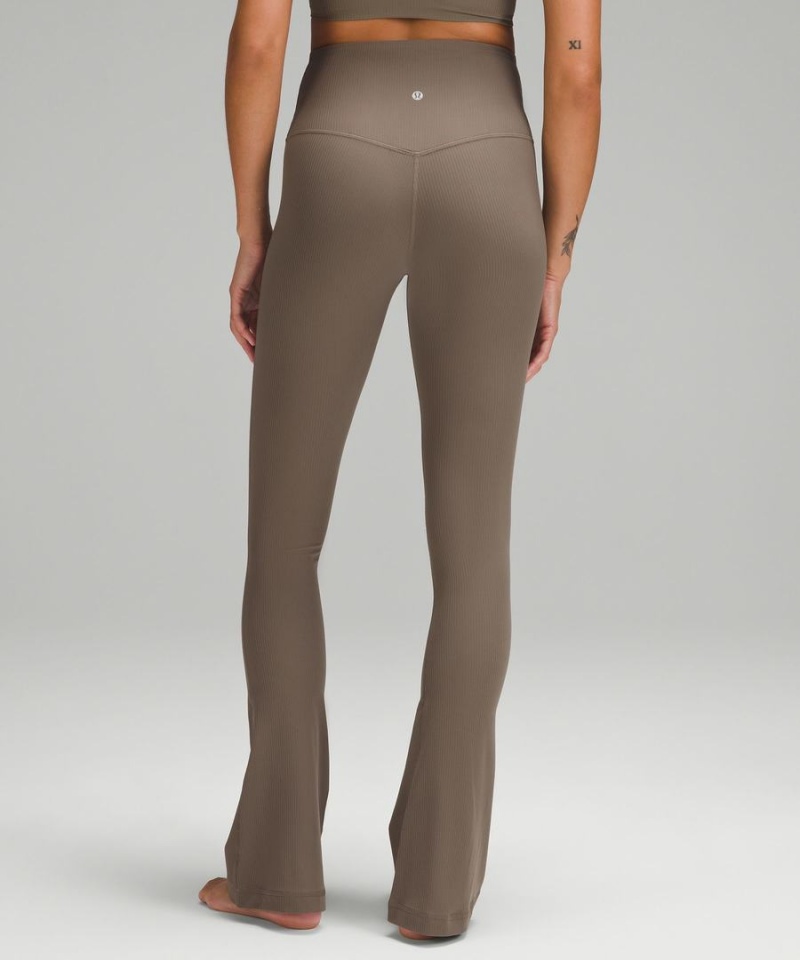 Leggins Lululemon Align™ High-Rise Acanalado Mini-Flared Regular Mujer Gris Chile | 301YATNGM