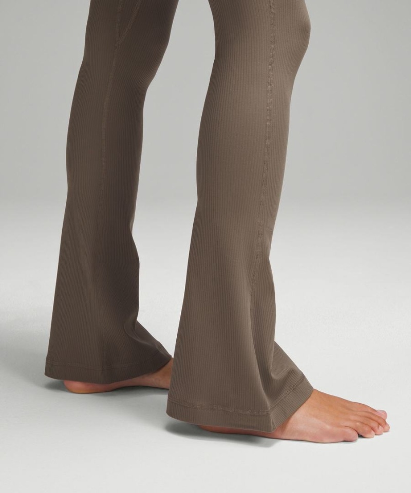 Leggins Lululemon Align™ High-Rise Acanalado Mini-Flared Regular Mujer Gris Chile | 301YATNGM