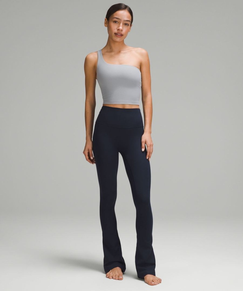 Leggins Lululemon Align™ High-Rise Acanalado Mini-Flared Extra Corta Mujer Azul Marino Chile | 215WDUNSV
