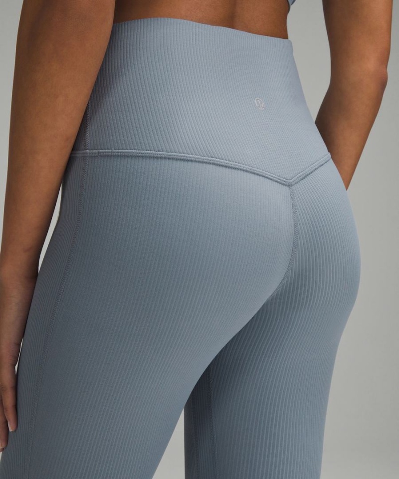 Leggins Lululemon Align™ High-Rise Acanalado Mini-Flared Extra Corta Mujer Azules Chile | 167EOQNHD