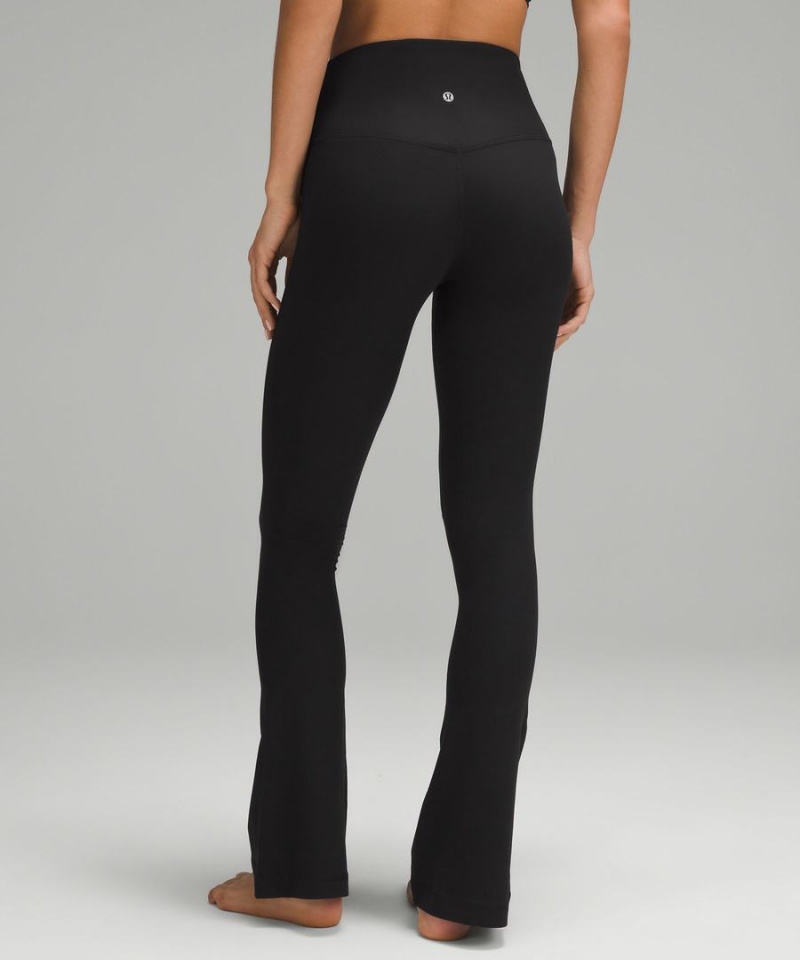 Leggins Lululemon Align™ High-Rise Acanalado Mini-Flared Extra Corta Mujer Negras Chile | 270OAHRWN