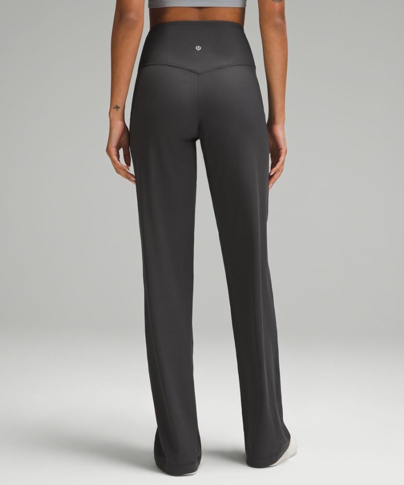 Leggins Lululemon Align™ High-Rise Acanalado Anchos-Leg Altas Mujer Gris Oscuro Chile | 430TWZVLH