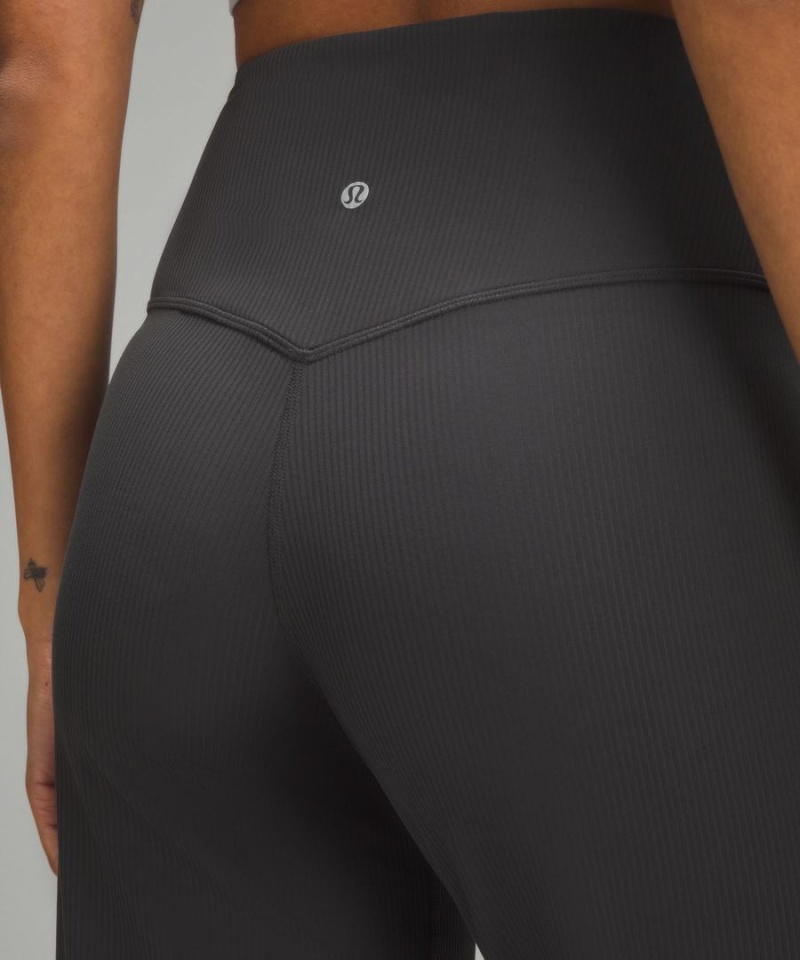 Leggins Lululemon Align™ High-Rise Acanalado Anchos-Leg Altas Mujer Gris Oscuro Chile | 430TWZVLH