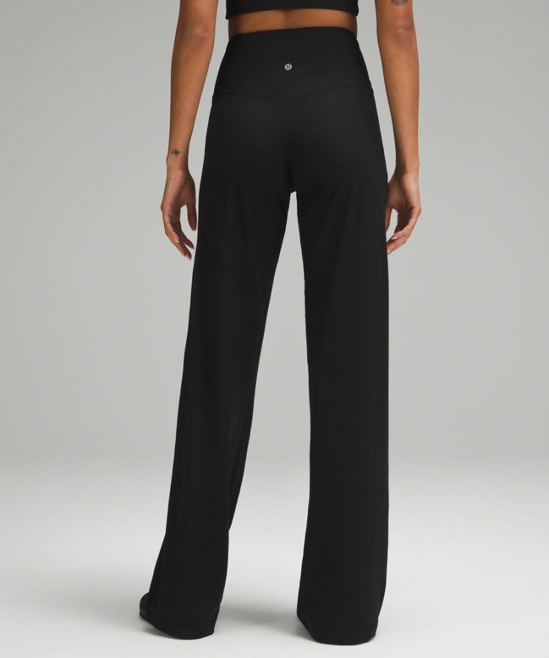 Leggins Lululemon Align™ High-Rise Acanalado Anchos-Leg Altas Mujer Negras Chile | 047BVAZRS