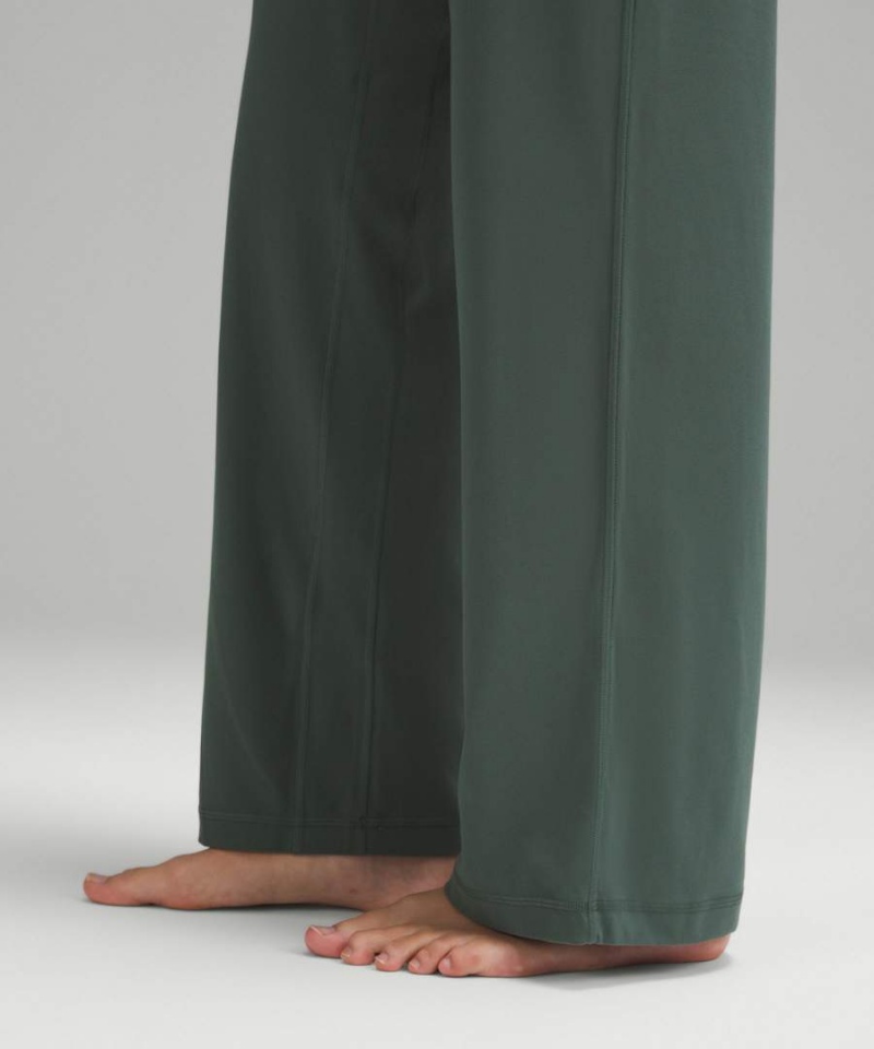 Leggins Lululemon Align™ High-Rise Anchos-Leg Corta Mujer Verde Oscuro Chile | 920AHLUWI