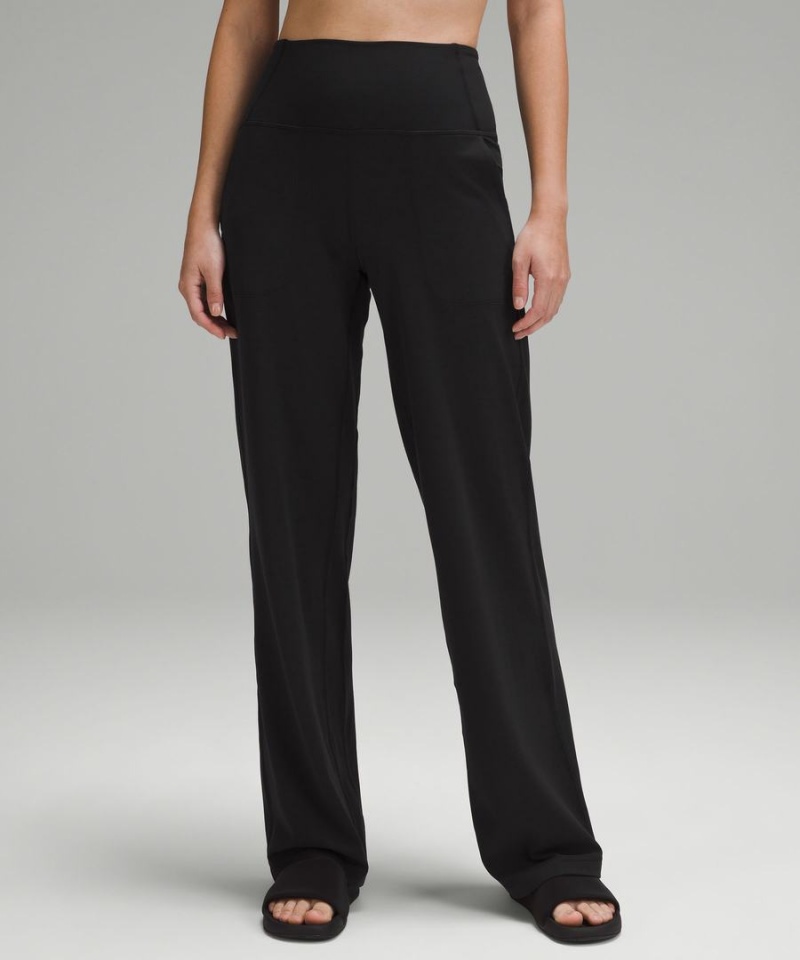 Leggins Lululemon Align™ High-Rise Anchos-Leg Corta Mujer Negras Chile | 017ORPLWY