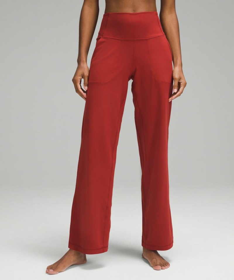 Leggins Lululemon Align™ High-Rise Anchos-Leg Corta Mujer Naranjas Chile | 486BRGLKV