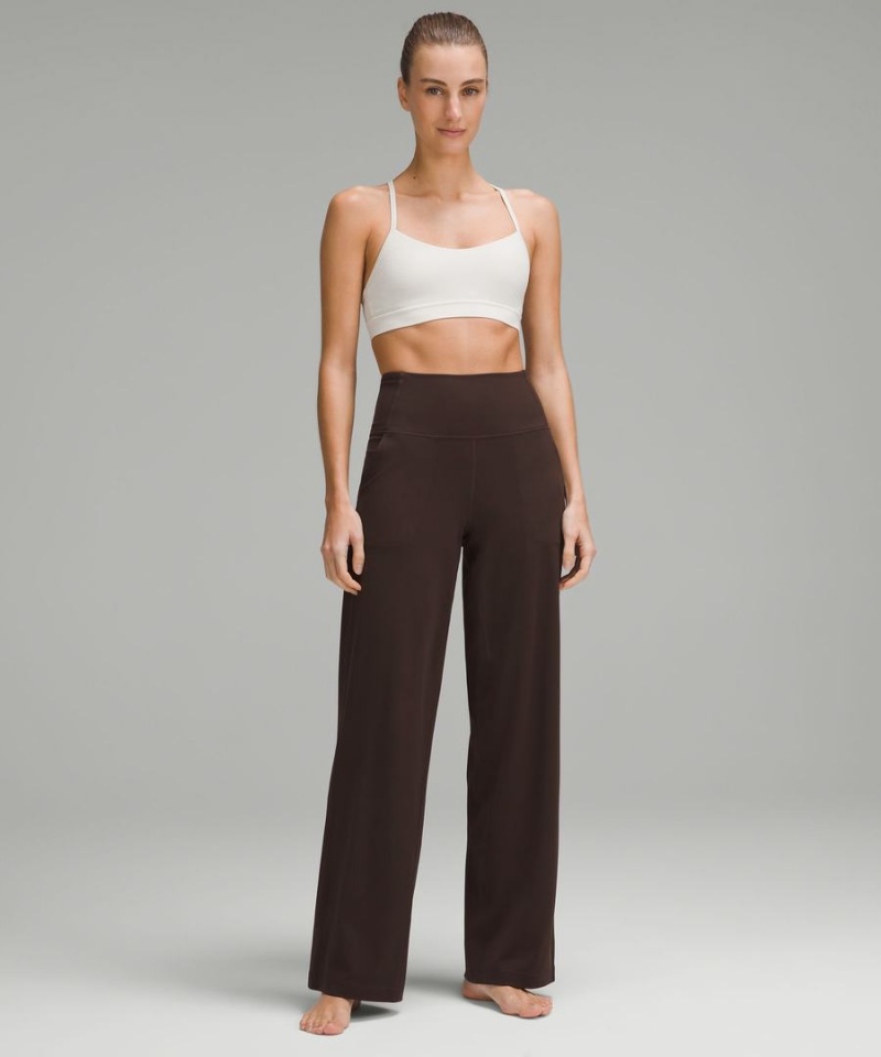 Leggins Lululemon Align™ High-Rise Anchos-Leg Regular Mujer Chocolate Chile | 589CAUXGO