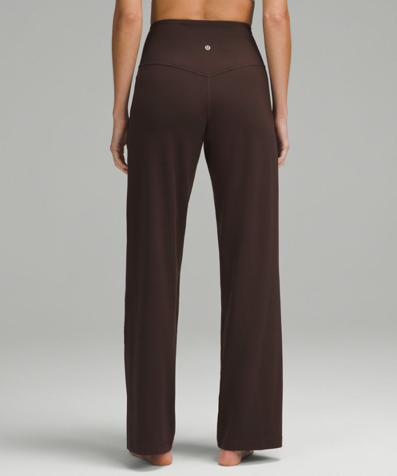 Leggins Lululemon Align™ High-Rise Anchos-Leg Regular Mujer Chocolate Chile | 589CAUXGO