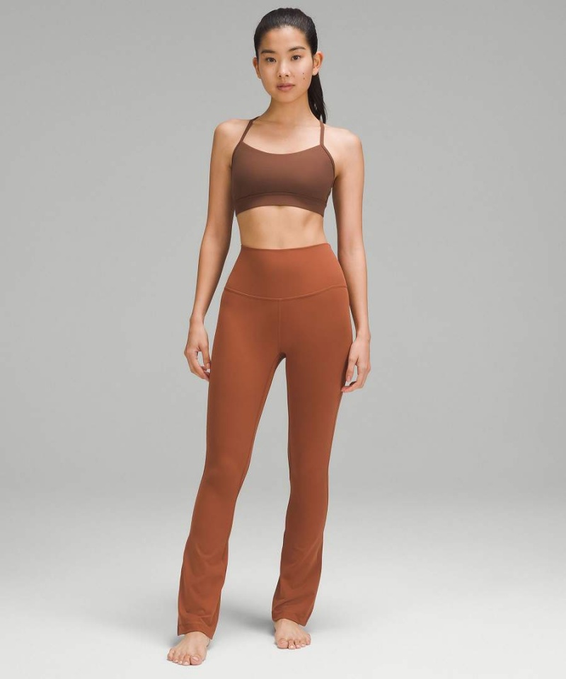 Leggins Lululemon Align™ High-Rise Mini-Flared Extra Corta Mujer Marrones Chile | 579CNOSXL