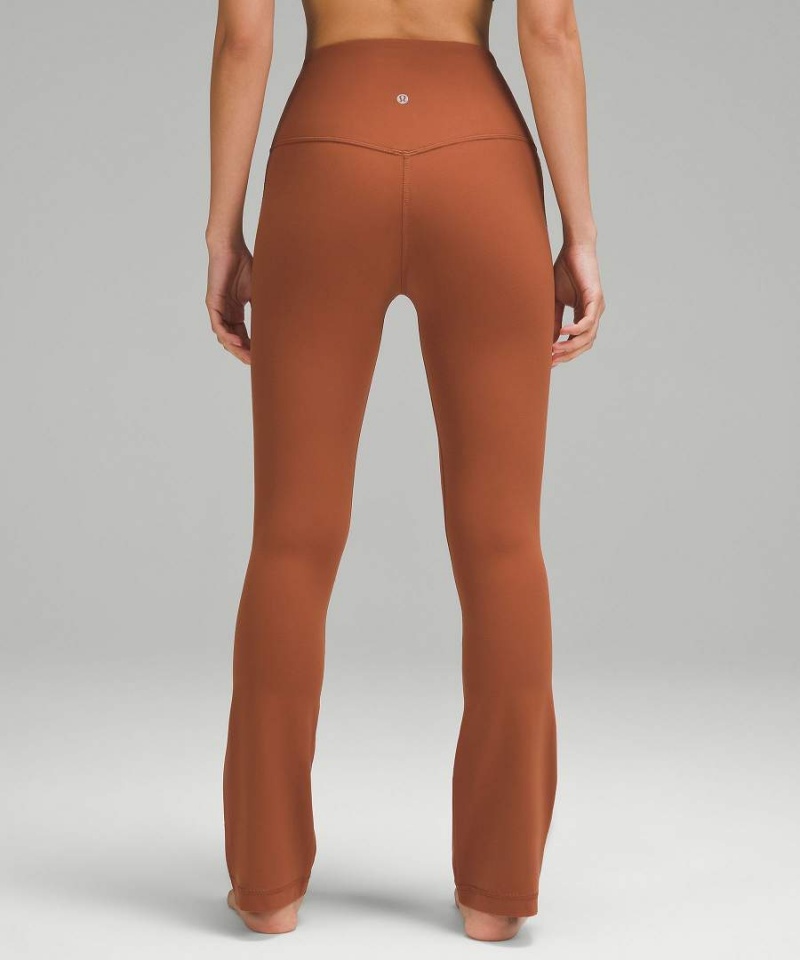 Leggins Lululemon Align™ High-Rise Mini-Flared Extra Corta Mujer Marrones Chile | 579CNOSXL
