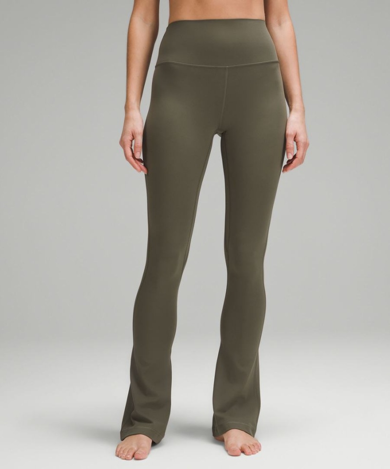 Leggins Lululemon Align™ High-Rise Mini-Flared Regular Mujer Verde Chile | 829QZGARL